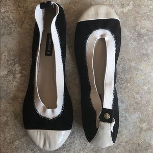 NWT COURAGE.b suede & leather ballet flat 36